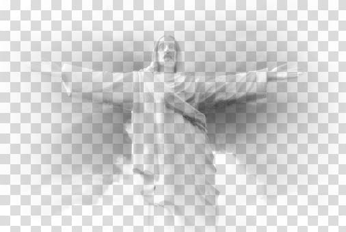 Spiritual Stamps, Christ The Redeemer statue transparent background PNG clipart