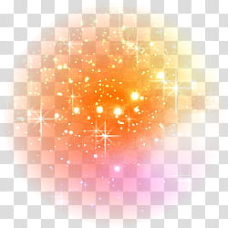 brushes, orange and yellow star lights background transparent background PNG clipart