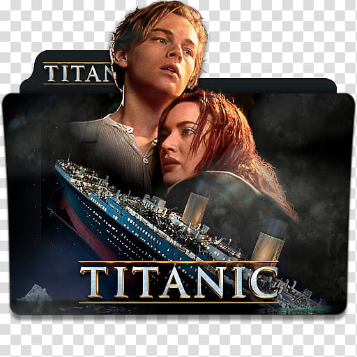 Leonardo DiCaprio Movie Collection Folder Ico , Titanic transparent background PNG clipart
