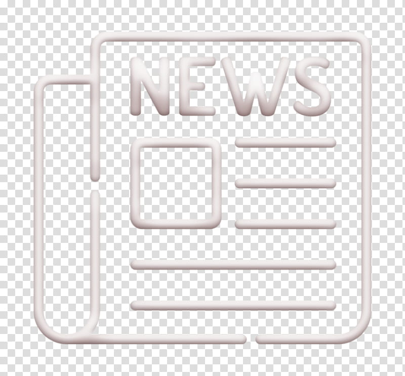 Newspaper icon Hotel icon News icon, Text, Logo, Line, Rectangle, Signage transparent background PNG clipart