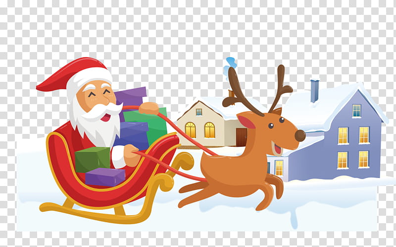 Christmas Poster, Reindeer, Santa Claus, Christmas Day, Christmas Ornament, Sled, Santa Clauss Reindeer, Here Comes Santa Claus transparent background PNG clipart