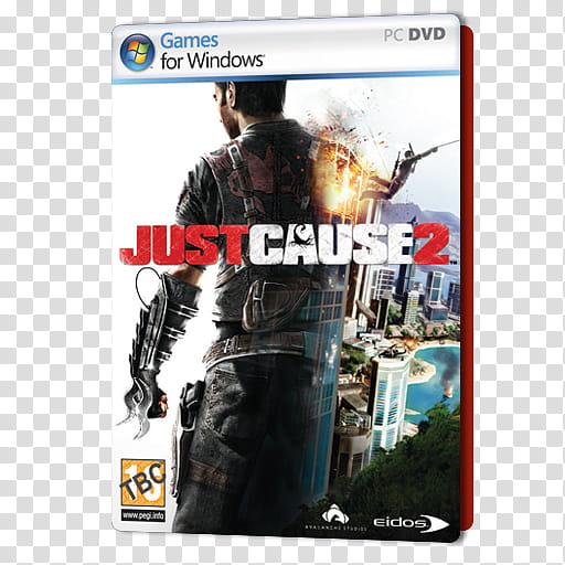 PC Games Dock Icons , Just Cause , Just Cause  PC DVD Rom case transparent background PNG clipart