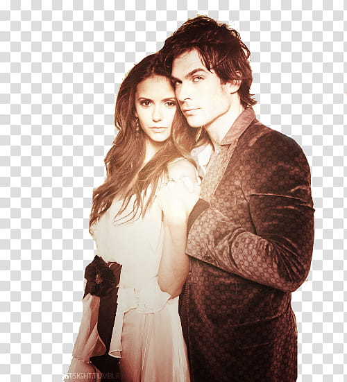 n de Damon y Elena transparent background PNG clipart