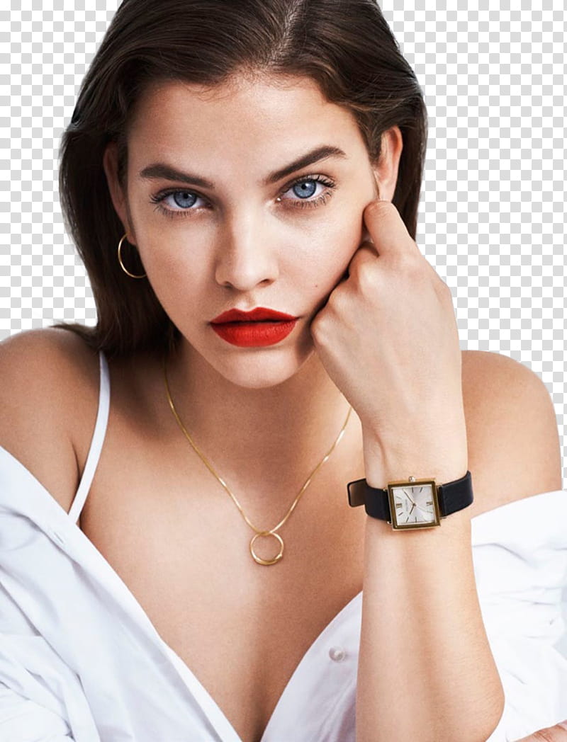 Barbara Palvin, women's white top transparent background PNG clipart