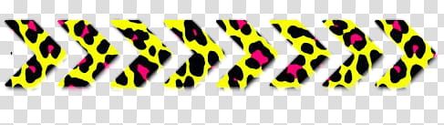 yellow-black-and-pink leopard arrows art transparent background PNG clipart
