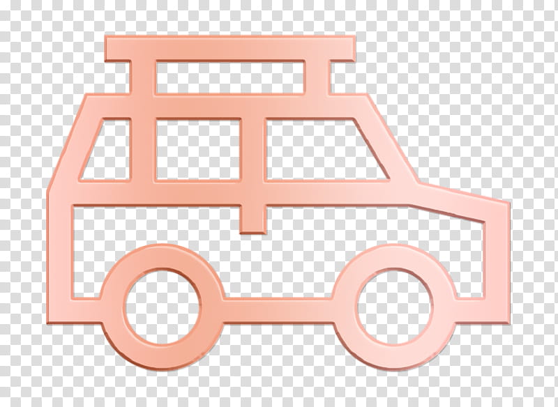 Off road icon Jeep icon Vehicles and Transports icon, Offroad Icon, Pink, Line transparent background PNG clipart