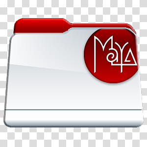 Program Files Folders Icon Pac, Maya Folder, red and white folder icon transparent background PNG clipart
