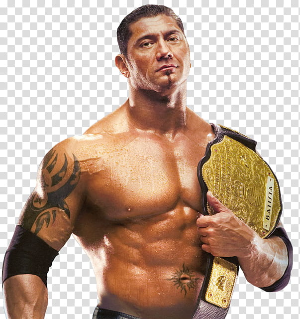 Batista World Heavyweight Champion  transparent background PNG clipart