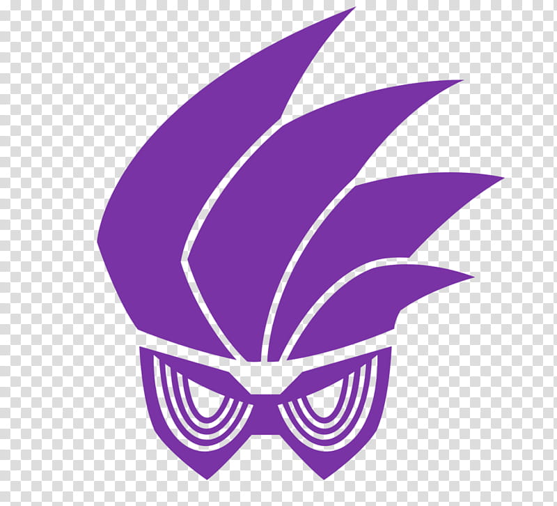 Kamen Rider Genm Logo, purple mask transparent background PNG clipart