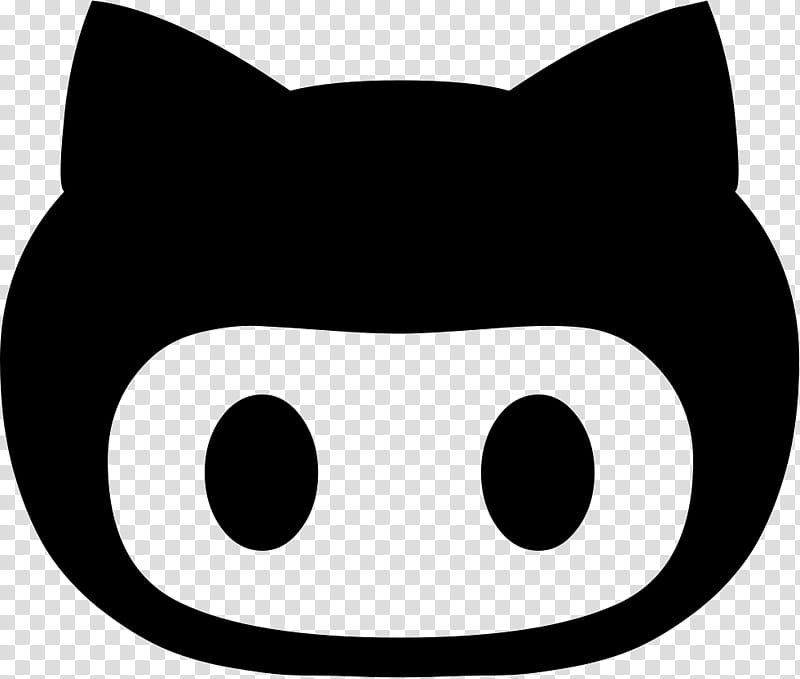 Github Logo, White, Black, Face, Facial Expression, Head, Cartoon, Nose transparent background PNG clipart