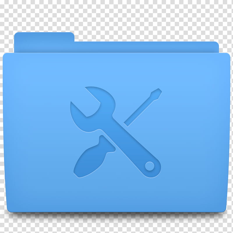 Accio Folder Icons for OSX, Utilities, blue folder icon transparent background PNG clipart