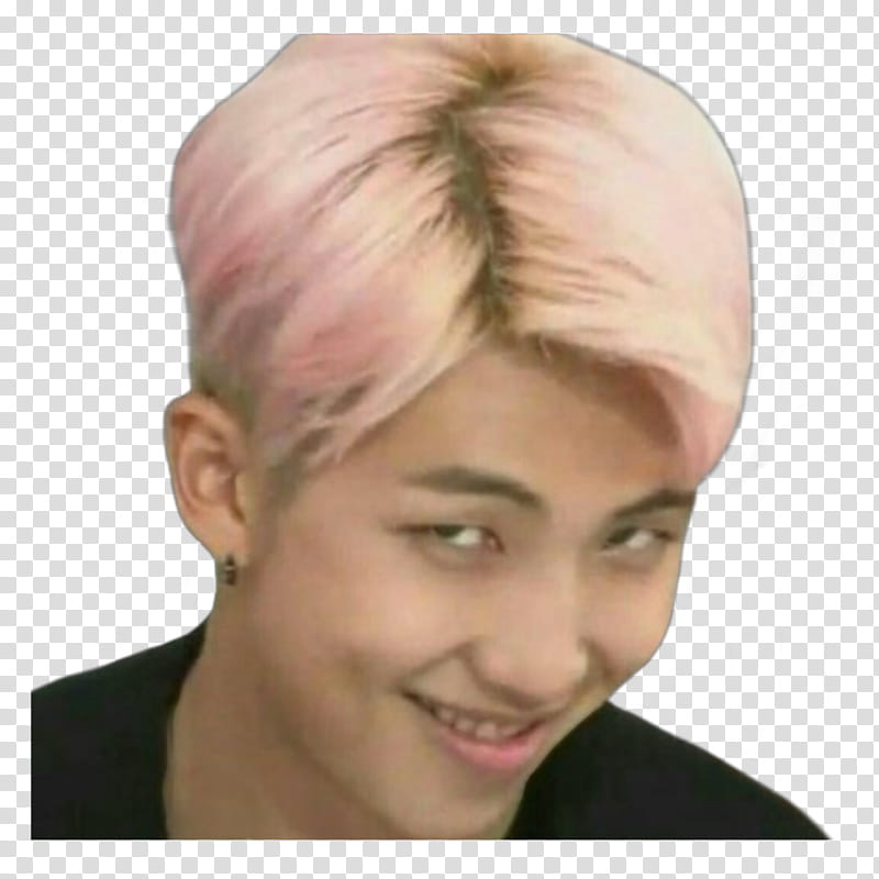 KPOP MEME EPISODE  BTS, man with pink hair transparent background PNG clipart