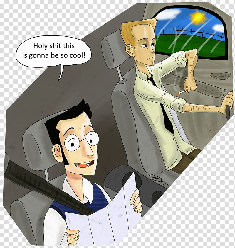 totally not kidnapping, two male cartoon characters transparent background PNG clipart