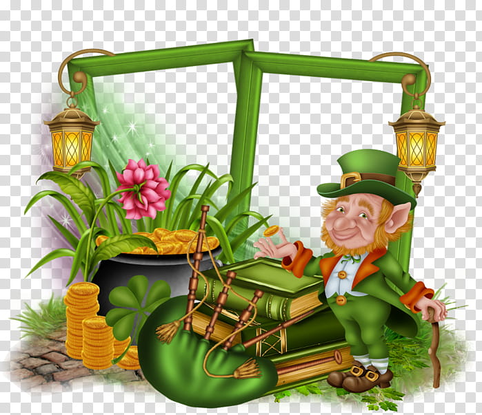 Saint Patricks Day, Leprechaun, Holiday, Collage, Irish People, Shamrock, Cartoon, Gardener transparent background PNG clipart