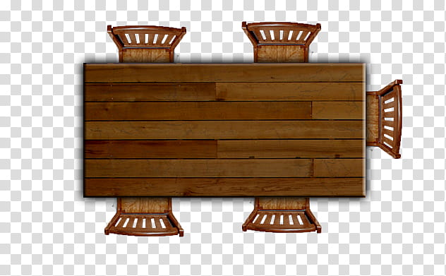 RedThorn Tavern Furnishings Art, brown wooden -piece dining set vacant transparent background PNG clipart