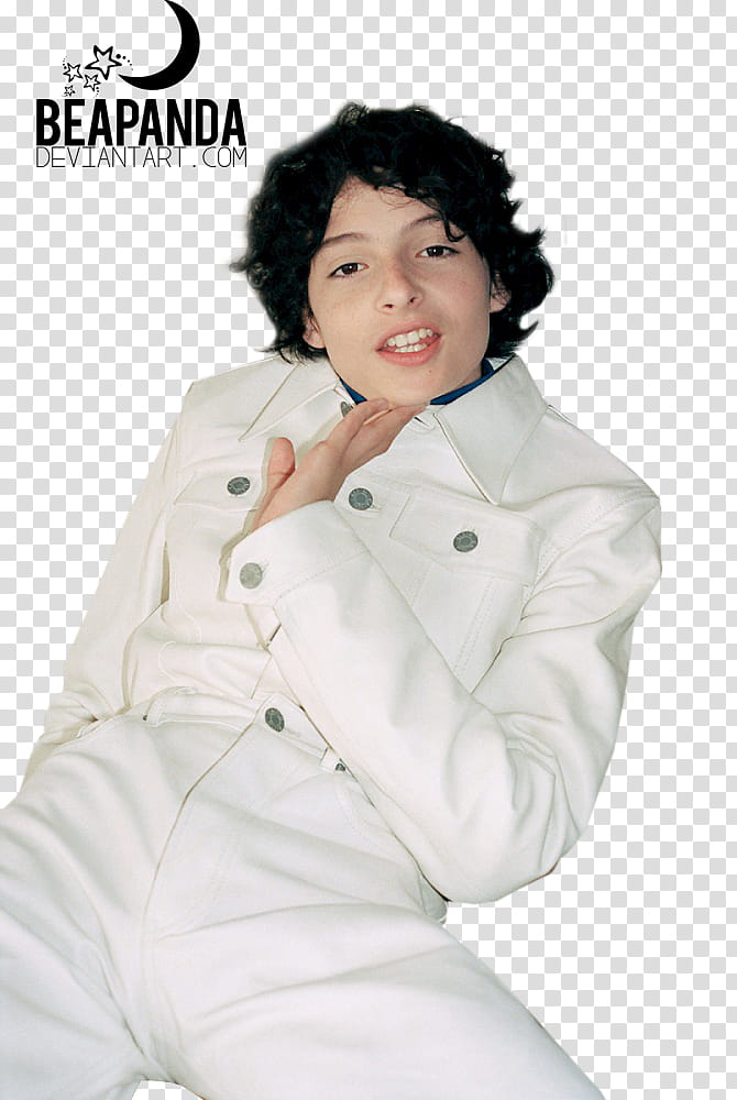 Finn Wolfhard, men;'s white top transparent background PNG clipart