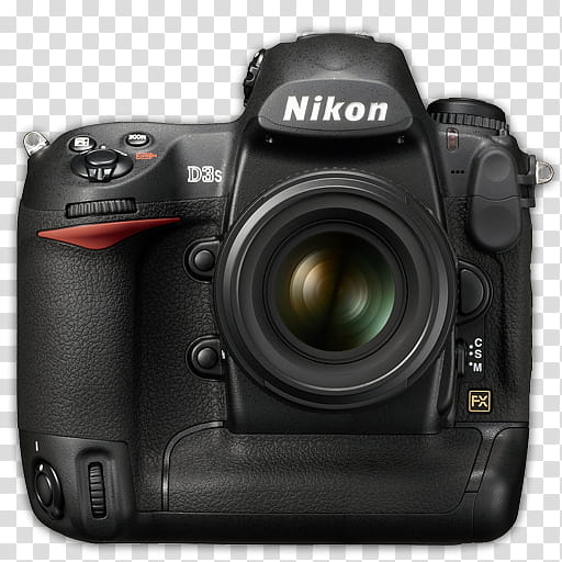 Modern DSLR Icon Collection, Nikon_Ds, black Nikon Ds camera transparent background PNG clipart