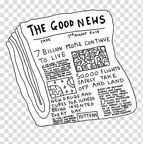 , the good news newspaper illustration transparent background PNG clipart