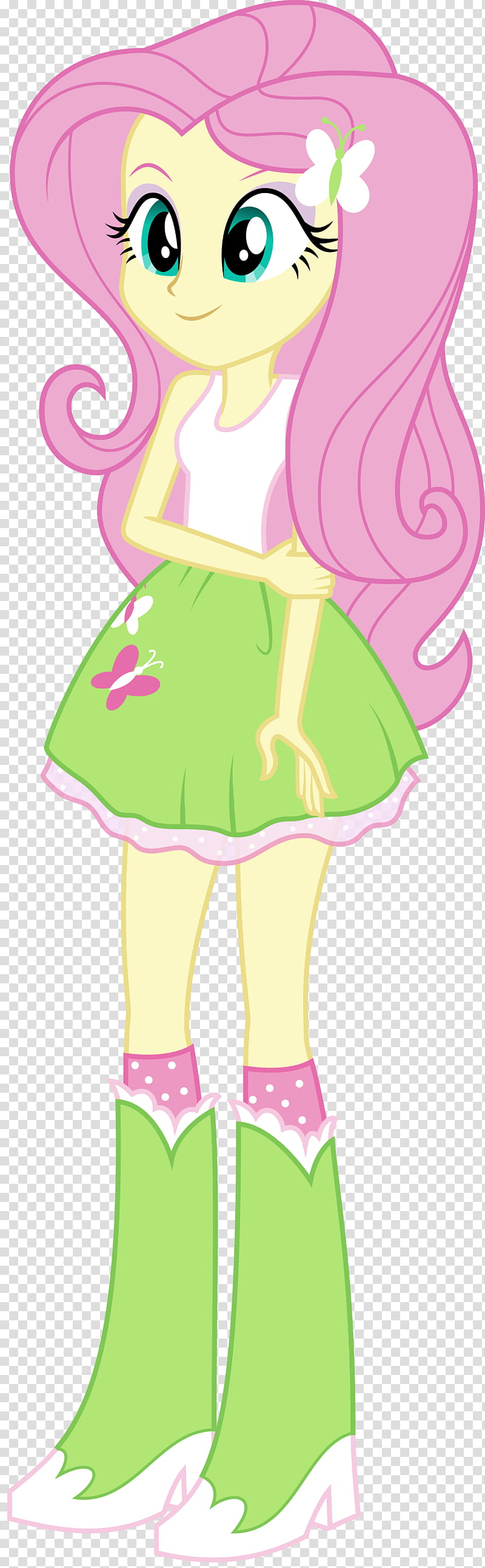 MLP EqG Fluttershy, female anime character transparent background PNG clipart