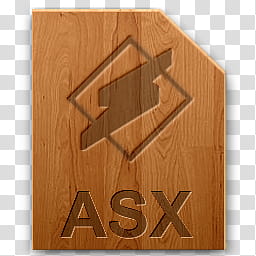 Wood icons for sound types, asx, brown ASX file icon transparent background PNG clipart
