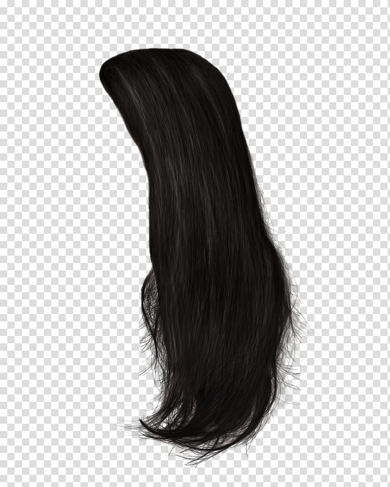 Hair, women's black hair transparent background PNG clipart