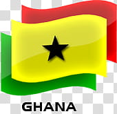 Ghana flag illustration transparent background PNG clipart