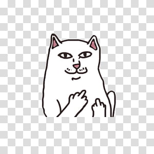 PINK PASTEL s , white cat illustration transparent background PNG clipart thumbnail