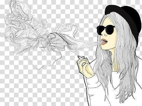 munequitas s, woman smoking illustration transparent background PNG clipart