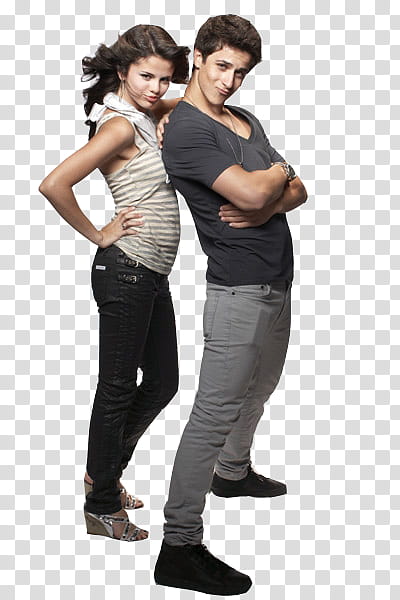 selena gomez y david henrie transparent background PNG clipart