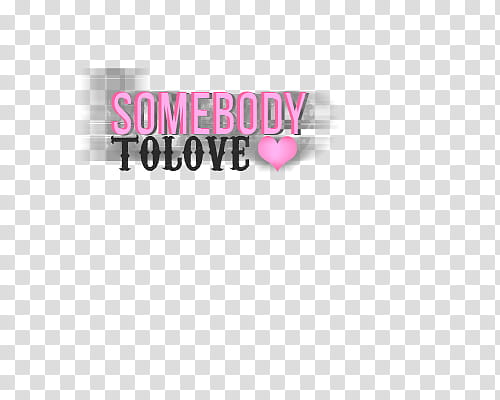 four texts, somebody to love text transparent background PNG clipart