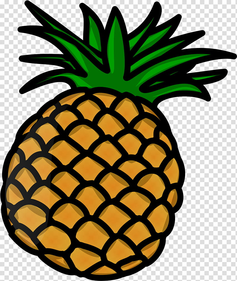 Fruit, Pineapple, Food, Red Pineapple, Drawing, Ananas, Yellow, Plant transparent background PNG clipart