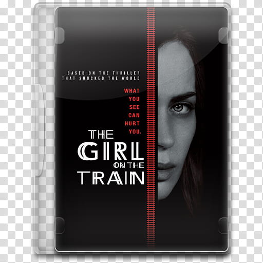 Movie Icon Mega , The Girl on the Train, The Girl on the Train DVD case transparent background PNG clipart