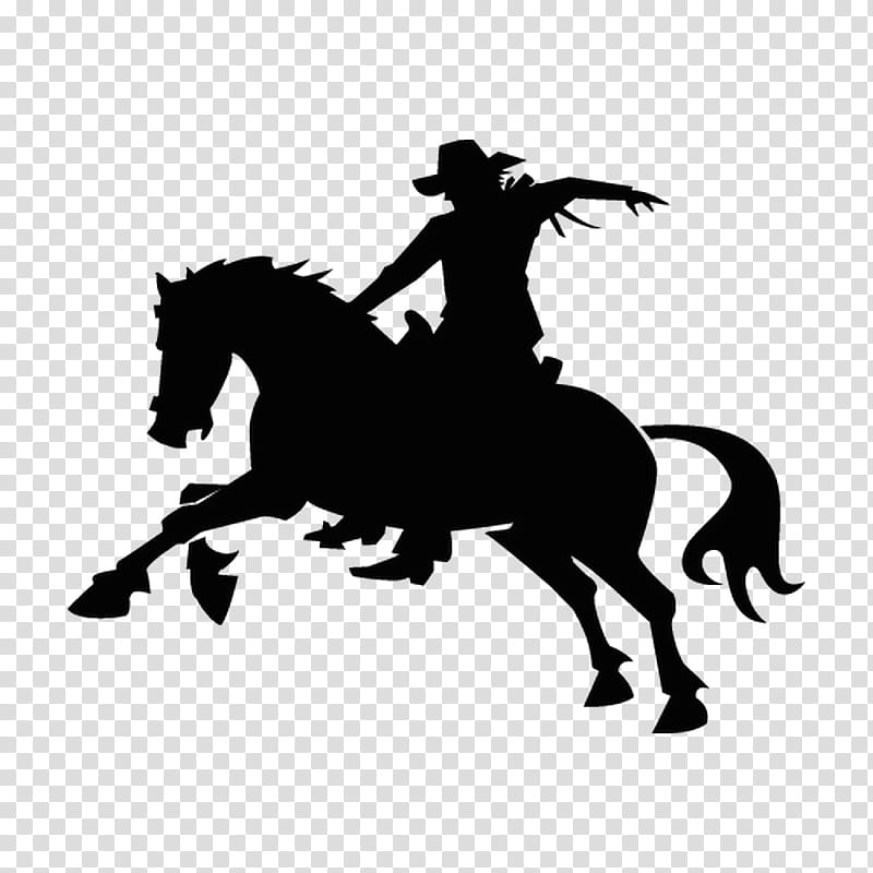 Cowboy Horse, RODEO, Silhouette, Western, Lasso, Drawing, Mane, Stallion transparent background PNG clipart
