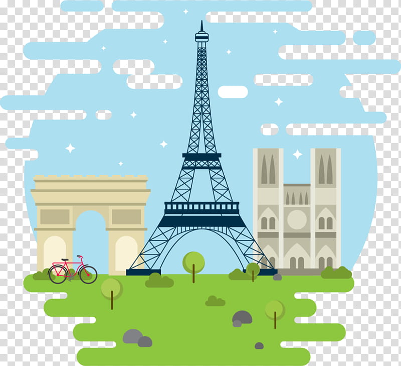 Eiffel Tower Drawing, Arc De Triomphe, Monument, Paris, Landmark, Steeple, Spire, Architecture transparent background PNG clipart