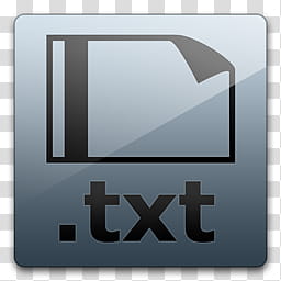 Glossy Standard  , .txt file icon transparent background PNG clipart