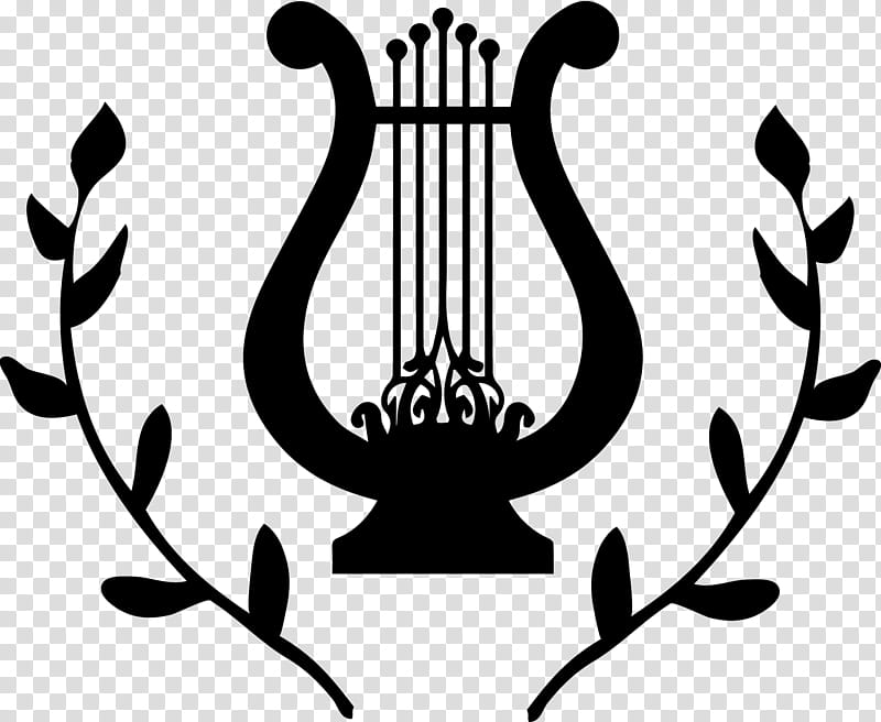 graphy Logo, Lyre, Musical Instruments, Drawing, Blackandwhite, Symbol, Stencil, Emblem transparent background PNG clipart