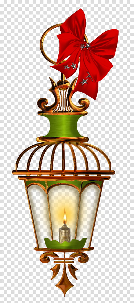 Christmas lanterns, green, white, and brown pendant lamp transparent background PNG clipart