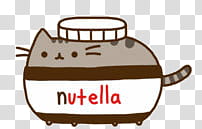 Pusheen The Cat, Pusheen cat Nutella emoji transparent background PNG clipart