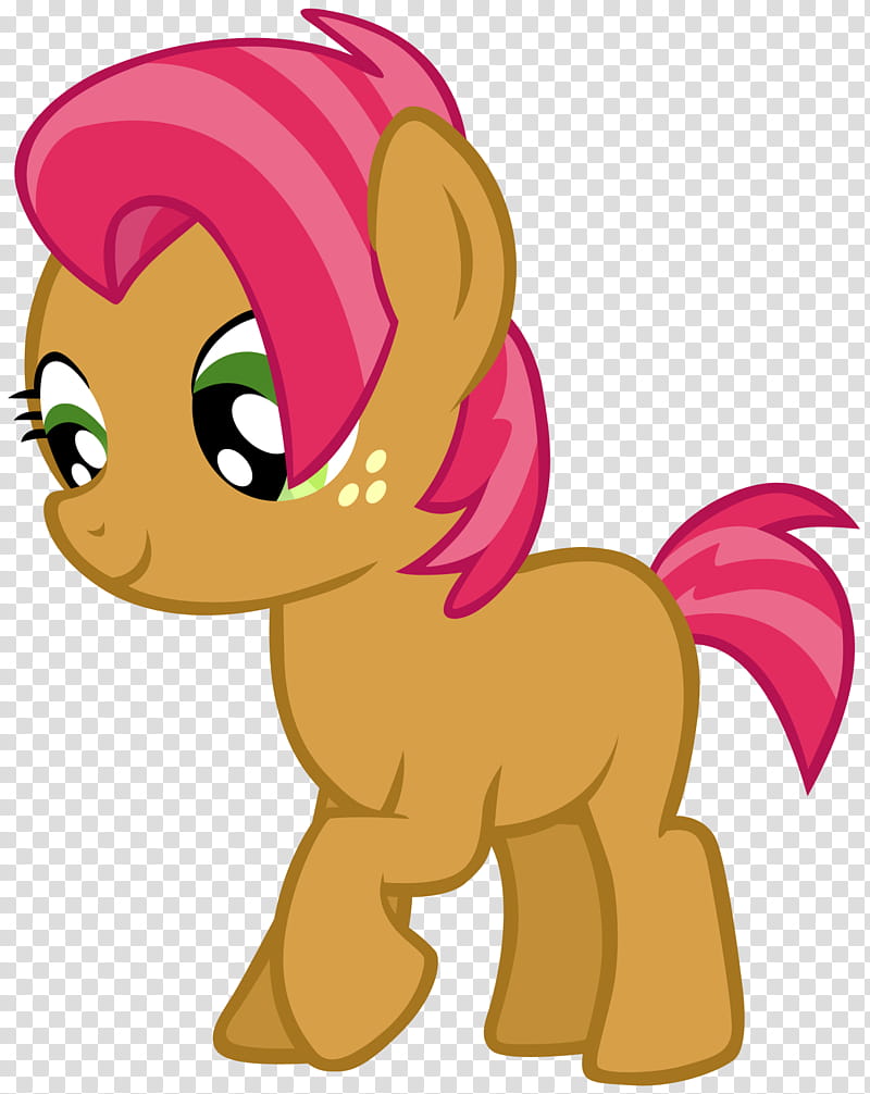 Babs Seed, brown and pink Little Pony transparent background PNG clipart