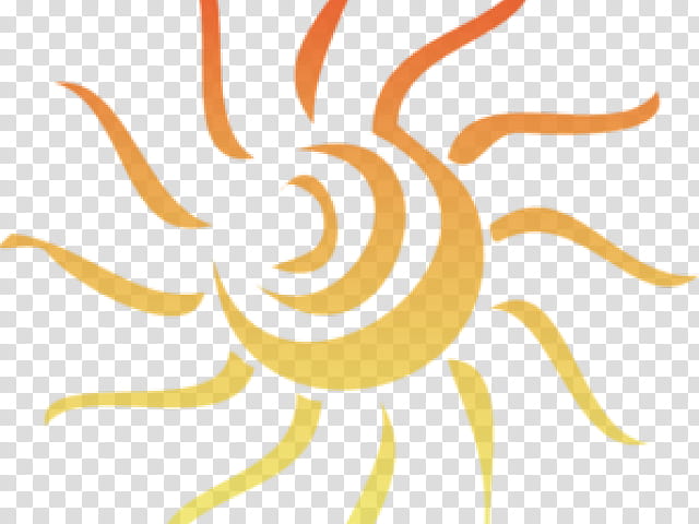 Cartoon Sun, Sunlight, Logo, Yellow, Orange, Line, Flower, Petal transparent background PNG clipart