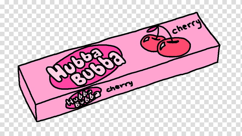 Drawing Heart Chewing Gum Hubba Bubba Bubble Gum Tumblr Cherries Food Pink Transparent Background Png Clipart Hiclipart