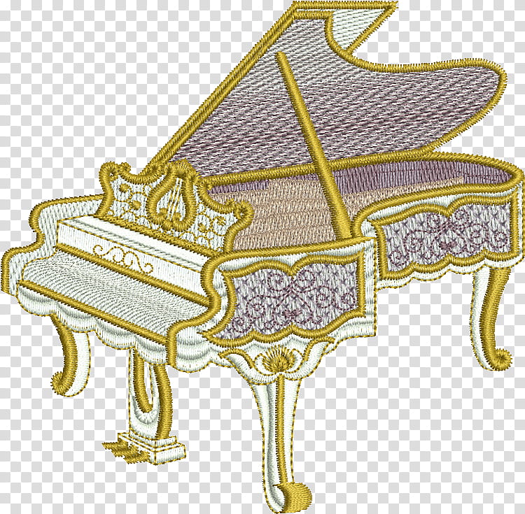 Piano, Embroidery, Machine Embroidery, Embroider Now, Cutwork, Lace, Music, Grand Piano transparent background PNG clipart