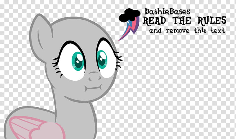 MLP Base Im a piece of shit, Dashie Bases read the rules and remote this text transparent background PNG clipart