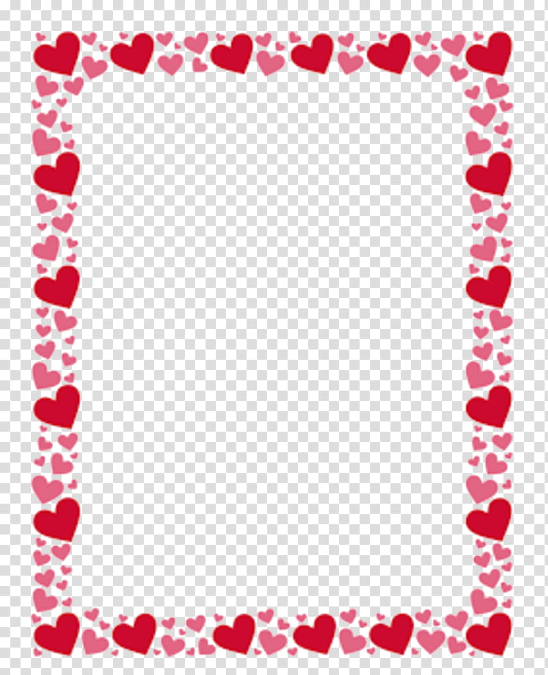 Red Background Frame Borders And Frames Heart Right Border Of