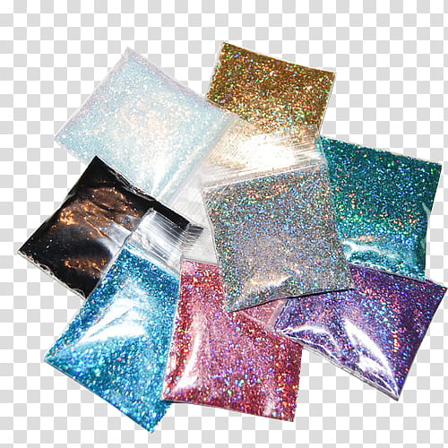 Full, assorted-color silver dust transparent background PNG clipart