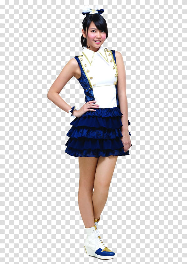 JKT  Pics, women's blue and yellow mini dress transparent background PNG clipart