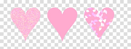 Watchers, three heart-shaped illustrations transparent background PNG clipart