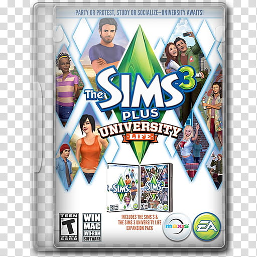 Game Icons , The-Sims--Plus-University-Life transparent background PNG clipart