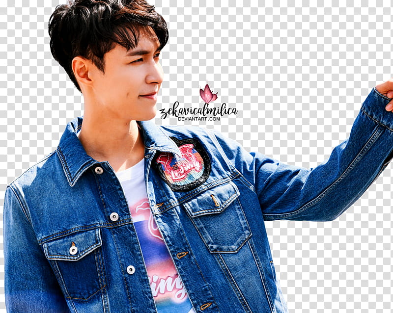 EXO Lay , standing man wearing jacket transparent background PNG clipart