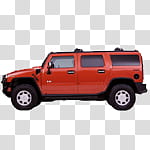 Cars icons, hummer, red Hummer H transparent background PNG clipart